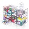 VZKAH Acrylic Organizer with Drawers 20 Drawers 4 Sets Desk Organizer and Storage Clear Makeup Organization For OfficeArt SupplyCraft Storage and Organization