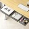 SVNNELP Under Desk Table Drawer Storage Organizer3 Pack Large Medium Small Slide Out Desk Drawers Hidden Desktop OrganizerAttachable Pencil Storage Tray Under TableSML