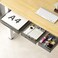 SVNNELP Under Desk Table Drawer Storage Organizer3 Pack Large Medium Small Slide Out Desk Drawers Hidden Desktop OrganizerAttachable Pencil Storage Tray Under TableSML