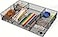 VyGrow Desk Drawer Organizer Tray Metal Mesh Drawer Organizers Office 6 Adjustable Compartment Desk Organizer Tray for Home Office 1287L x 873D x 196H inch Black 1PC Medium