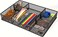 VyGrow Desk Drawer Organizer Tray Metal Mesh Drawer Organizers Office 6 Adjustable Compartment Desk Organizer Tray for Home Office 1287L x 873D x 196H inch Black 1PC Medium