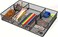 VyGrow Desk Drawer Organizer Tray Metal Mesh Drawer Organizers Office 6 Adjustable Compartment Desk Organizer Tray for Home Office 1287L x 873D x 196H inch Black 1PC Medium