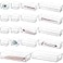 STORi SimpleSort 18Piece Stackable Clear Drawer Organizer Set Multisize Trays Makeup Vanity Storage Bins and Office Desk Drawer Dividers Made in USA