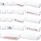 STORi SimpleSort 18Piece Stackable Clear Drawer Organizer Set Multisize Trays Makeup Vanity Storage Bins and Office Desk Drawer Dividers Made in USA