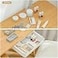 Poeland Under Desk Drawer SelfStick Storage Organizer for Office Home School Holders for Desk Accessories Large Size White