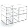 Prsildan Acrylic Drawer Makeup Organizer with 9 Drawers Set of 3 Office Desk Organizers Accessories Clear Stackable Storage Drawers for Vanity Countertop Craft Jewelry Art Supply Organization