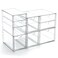 Prsildan Acrylic Drawer Makeup Organizer with 9 Drawers Set of 3 Office Desk Organizers Accessories Clear Stackable Storage Drawers for Vanity Countertop Craft Jewelry Art Supply Organization