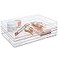 STORi SimpleSort 2Piece Stackable Clear Drawer Organizer Set 12 x 9 x 2 Rectangle Trays Wide Makeup Vanity Storage Bins and Office Desk Drawer Dividers Made in USA
