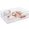 STORi SimpleSort 2Piece Stackable Clear Drawer Organizer Set 12 x 9 x 2 Rectangle Trays Wide Makeup Vanity Storage Bins and Office Desk Drawer Dividers Made in USA