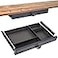 GOME Under Desk Slide out Pencil Drawer with Space Divider Design for Storing Pencil and Office Accessories Underdesk Pull out Tray Organizer Mounted for Sit Stand Workstation