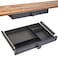 GOME Under Desk Slide out Pencil Drawer with Space Divider Design for Storing Pencil and Office Accessories Underdesk Pull out Tray Organizer Mounted for Sit Stand Workstation