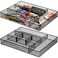 Hiceeden 2 Pack Mesh Desk Drawer Organizer 161x122x2 Large Desk Organizer Tray with 2 Removable Dividers 6 Compartment Metal Organizers for Home Office Makeup Vanity