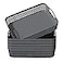 Kekow Plastic Storage Tray Basket with Handle Set of 6 1322 x 1023 x 295 Gray