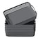Kekow Plastic Storage Tray Basket with Handle Set of 6 1322 x 1023 x 295 Gray