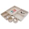 Welaxy Felt Desk Drawer Organizer Trays 7Piece Storage Bins for Office Catchall Scandinavian Minimalist Decor Oatmeal