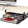 Homeify Under Desk Drawer Organizer ClampOn Mesh Metal Drawer Attachment 2 Drawer Slide Out On Or Under Desk Organizer For Office Supplies Home Essentials 2 Drawers