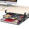 Homeify Under Desk Drawer Organizer ClampOn Mesh Metal Drawer Attachment 2 Drawer Slide Out On Or Under Desk Organizer For Office Supplies Home Essentials 2 Drawers