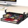 Homeify Under Desk Drawer Organizer ClampOn Mesh Metal Drawer Attachment 2 Drawer Slide Out On Or Under Desk Organizer For Office Supplies Home Essentials 2 Drawers