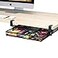 Homeify Under Desk Drawer Organizer ClampOn Mesh Metal Attachment 1 Drawer Slide Out On or Under Desk Organizer for Office Supplies Home Essentials