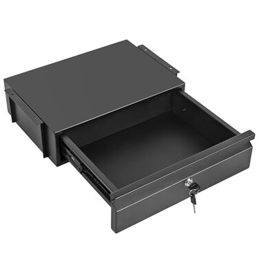 Toriexon Under Desk Drawer 157 x 118 x 43 Under Desk Pull Out Drawer with Lock and Keys 43 75 Optional Bracket Height Storage Organizer for Workbench with Drawers