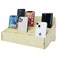 HengTianMei 24 Grids Cell Phone Holder Classroom Pocket Chart OrganizerWooden Storage Box Phone Calculator Holder for Classroom Office School