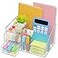 VITVITI Acrylic Desk Organizer Clear Pencil Organizer for Desk Multifunctional Desktop Stationary Pen Organizer 8 Compartment Storage with Drawer for OfficeA4 PaperArt Supply