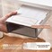 TooCust 2Pcs Under Desk Storage Drawers Slide OutLargeMedium Stick On Desk Drawer Organizer Hidden Under Table Drawer for Home Office School Organization and StorageTransparent Black
