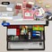 SEYHAKI Under Desk Drawer Organizer No Drilling Under Desk Storage Drawer Organizer Metal Under Desk Slide Out Drawer Suitable for Home and OfficeLarge