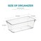 Ravinte Decor 6 Pack Drawer Organizer 3 X 6 Clear Acrylic Storage Bins with NonSlip Pads Versatile Desk Tray for Makeup Jewelry Kitchen Bathroom and Office Organization