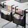 INLDY Under Desk Drawer Desk Side Storage Hanging Desks Organizer Clamp On Mesh Metal Desks Organizer for Office and Home Black