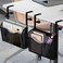 INLDY Under Desk Drawer Desk Side Storage Hanging Desks Organizer Clamp On Mesh Metal Desks Organizer for Office and Home Black