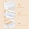 Gonice White Desk 4 Drawer Organizer Plastic Small Drawer Storage Desk Storage for Office and Home