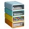 ZZFENGKR Desk Organizer with Drawers Stackable Storage Drawers with Compartments Desktop Organization for Office Supplies Makeup Pencils Tape Erasers Paperclips Chargers 4 Pack