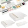 YOUEON 3 Pack Under Desk Drawer Slide Out SelfAdhesive Under Table Drawer Hidden Attachable Under Desk Storage Drawers Stick on Drawers for Office Home School White