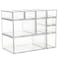 ZEXALOR Acrylic Makeup Organizer 10 Drawers Clear Storage Organizer Desktop Stackable Storage Drawers Plastic Organizer Bins for Makeup Stationery Cosmetics Vanity BathroomCabinetPantry Office Desk