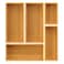 Bayting Bamboo Drawer Organizer Set 5Piece Storage Trays for Kitchen Bathroom Office Desk Makeup Junk DrawersUtensils