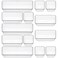 Freshmage 12 Piece Clear Drawer Organizer Set 3 Sizes Bathroom Vanity Organizer Trays and Storage Bins for Makeup Cosmetics Jewelry and Gadgets Perfect for Office Kitchen Bedroom Bathroom Use