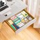 Yieach Large Expandable Desk Drawer Organizer Tray for Office Supplies and Accessories With 12 Adjustable CompartmentsOffice Drawer Organizers for PencilPen and Kitchen Junk Drawer OrganizerClear