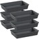 Kutesna 6 PCS Large Plastic Drawer Organizer 96 Desk Drawer Organizer and Storage Trays Versatile Plastic Storage Bins for Makeup Vanity Jewelries Kitchen Utensils Bathroom and Office