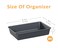 Kutesna 6 PCS Large Plastic Drawer Organizer 96 Desk Drawer Organizer and Storage Trays Versatile Plastic Storage Bins for Makeup Vanity Jewelries Kitchen Utensils Bathroom and Office