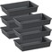 Kutesna 6 PCS Large Plastic Drawer Organizer 96 Desk Drawer Organizer and Storage Trays Versatile Plastic Storage Bins for Makeup Vanity Jewelries Kitchen Utensils Bathroom and Office