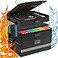 EXLIFBAG 2 Layer File Box with Lock Portable Document Organizer Box with Handle Fireproof File Box for Home Office Legal File Organizer Storage