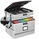 EXLIFBAG 2 Layer File Box with Lock Portable Document Organizer Box with Handle Fireproof File Box for Home Office Legal File Organizer Storage