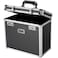 MAHOOMMAKH File Organizer Storage Box Portable Locking Storage Totes Storage Box with Dual Combination Locks for Filing Office Documents Black
