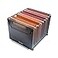 SETTFRFE Letter Size Hanging File Folder OrganizerMetal Filing CrateFile Basket for Hanging FileBlack Perforated metal plate