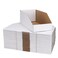 ZBEIVAN Cardboard Storage Bins Boxes 35 Packs 12x6x45 Inches Easy Assembly Pantry Organizer Bins for Shelf White