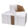 ZBEIVAN Cardboard Storage Bins Boxes 35 Packs 12x6x45 Inches Easy Assembly Pantry Organizer Bins for Shelf White