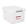 STAPLES TRU RED Staples Store Slide Hanging File Box Latch Lid LetterLegal Size Clear