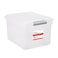 STAPLES TRU RED Staples Store Slide Hanging File Box Latch Lid LetterLegal Size Clear