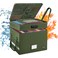 DocSafe File Box with LockMultiLayer Fireproof Document Box Collapsible File Storage Organizer with PocketsHandlePortable Home Office Filing Cabinet for Hanging LetterLegal Size FoldersGreen